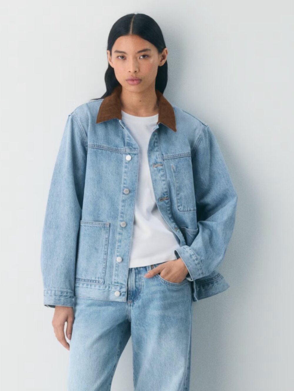 Denim Forum The Workwear Denim Shirt Jacket NWT Size Small